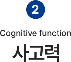 2 Cognitive function 사고력